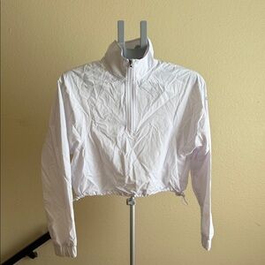 ALO Yoga Cropped 1/4 Zip Alumni Pullover